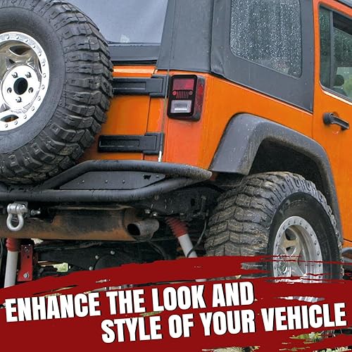 Miniatura 7 de AGMRLX Fundas protectoras de luz trasera para Jeep Wrangler JK, cubierta protectora de luz trasera, cubierta protectora de luz trasera compatible