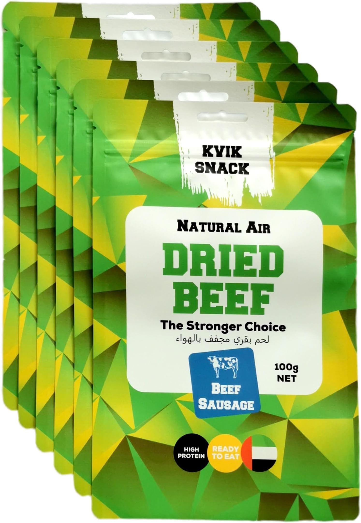 Beef Styx Six Pack | High-Protein Halal Beef Snack | 6x100Gr | Dry Wors | Naturally Air-Dried Meat