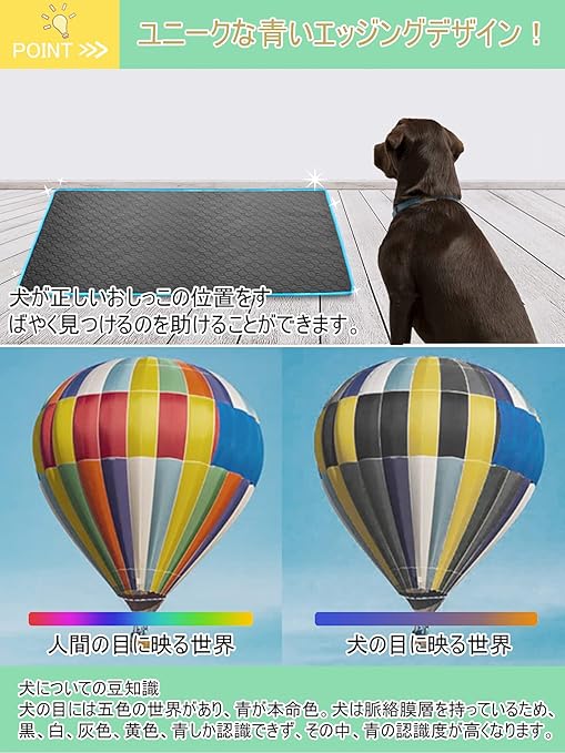 Amazon Titisnugyペット用おしっこマット ペットマット 大型犬トイレシート 2枚セット140x90cm 下敷きマット 四重構造 超吸収 防水 漏れ防止 速乾 丸ごと洗える 消臭 大判サイズ 多頭飼いに最適 介護 犬 猫 犬用 ペットシーツ ブルーエッジデザイン 滑り止め おしっこ