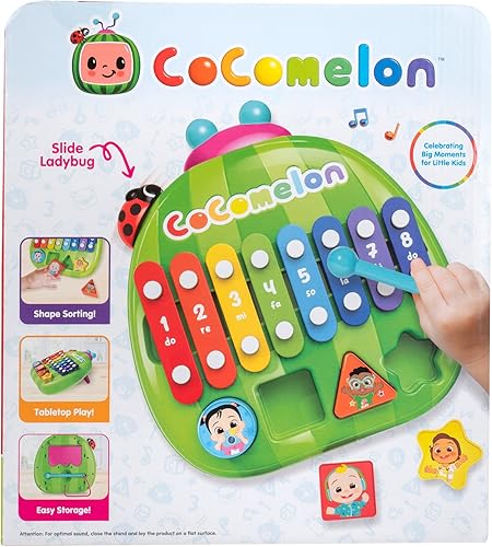 Miniatura 9 de CoComelon First Act - Teclado musical 23 teclas música y canciones ABC pregrabadas juguetes musicales educativos asa Carry N Go