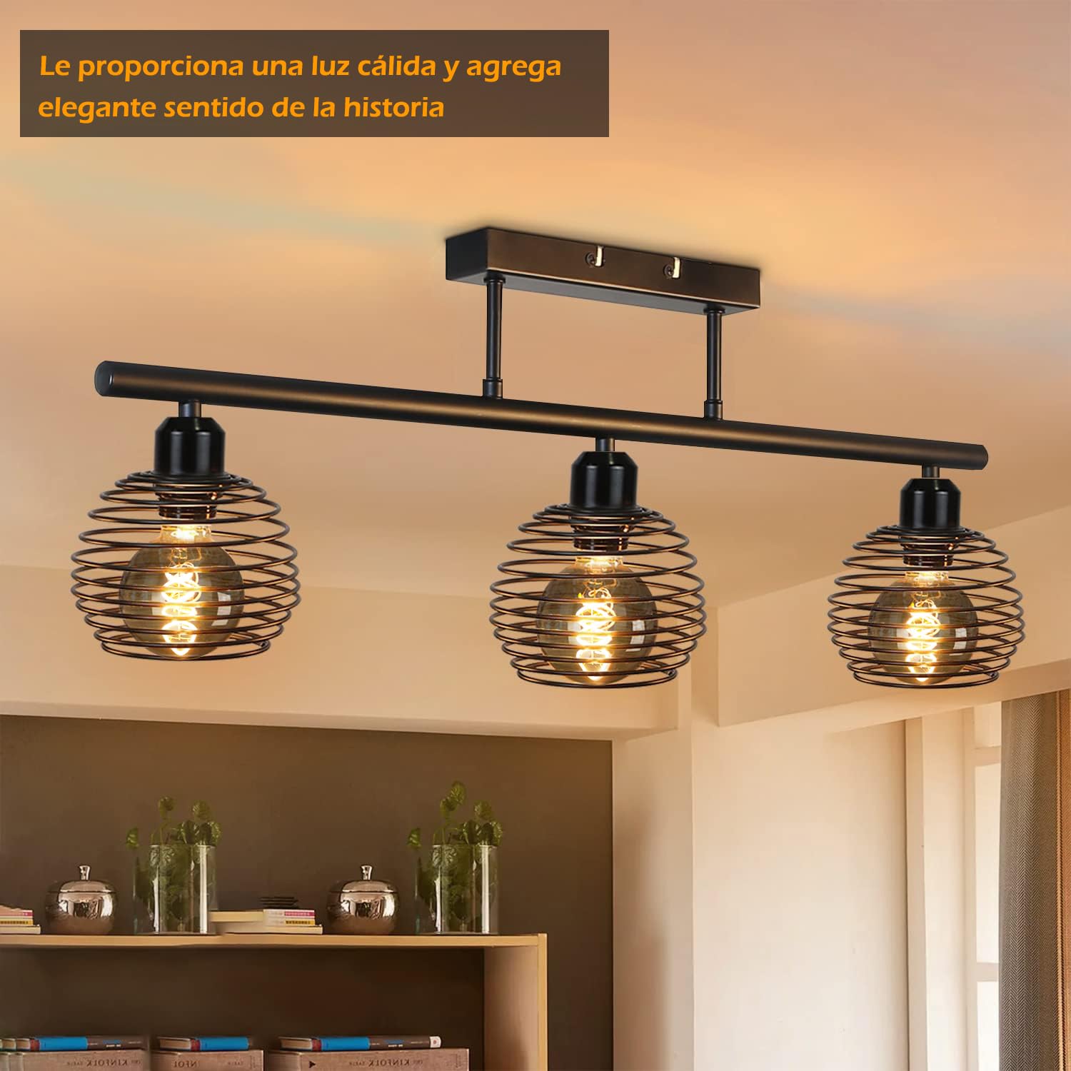 Bombilla LED vintage Edison, Bombilla regulable E27 4W LED blanco cálido, Lámpara Edison vintage regulable E27, ideal para nostalgia y retro - Gris Humo - 6 piezas (G80 YHS)