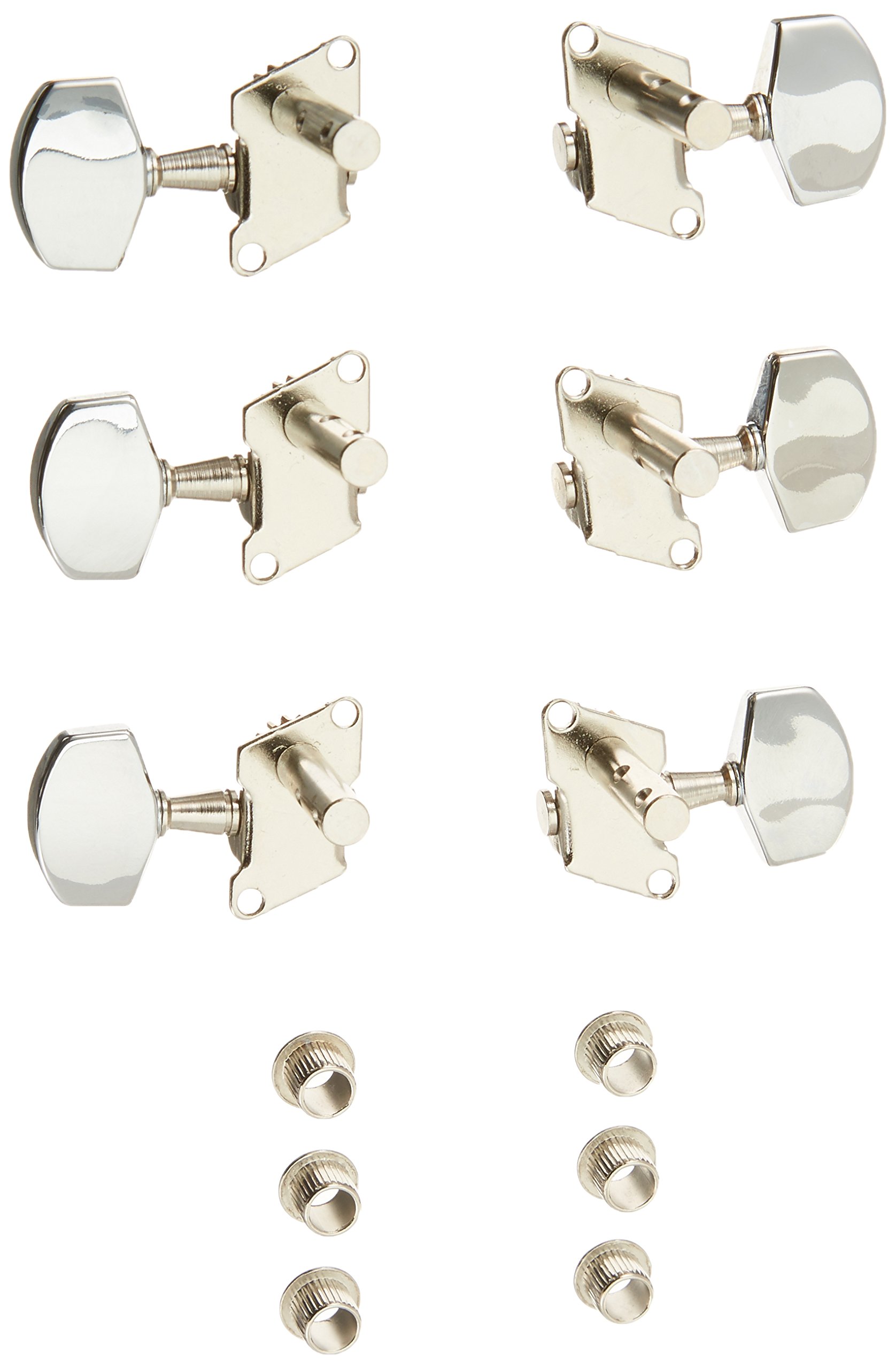 WD Music WD1266 Steel String Tuners 3+3 Individual Chrome