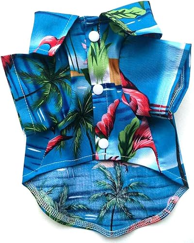 Miniatura 2 de Camisa hawaiana para perro, chaleco de playa de verano, ropa de manga corta, camiseta floral, tops hawaianos, chaquetas para perros, razas y gatos