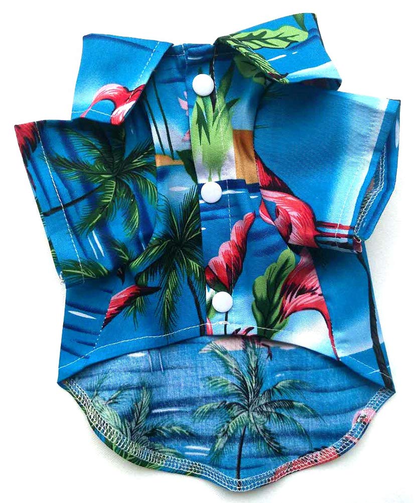 Camiseta hawaiana para perro, estilo Newstyle, verano de playa, manga corta, ropa para mascotas, camiseta floral para perros y niñas