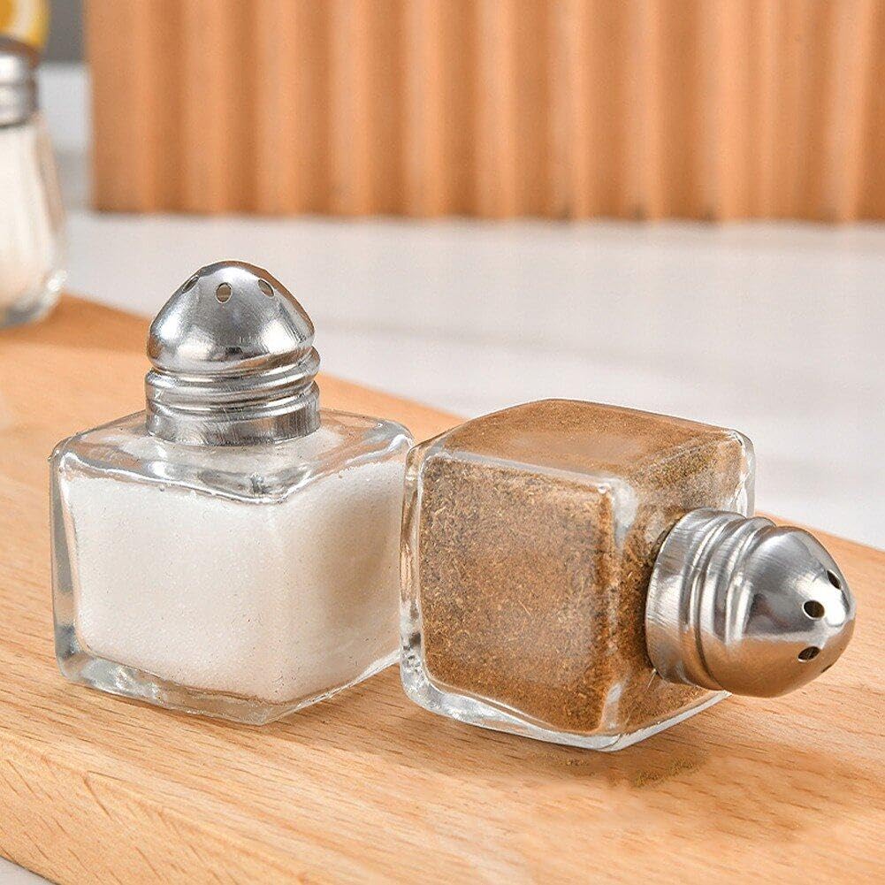 10 Mini Bottiglie Vetro Con Cucchiaino Per Spezie O Pillole - Coperchi Colorati, Aprova Di Perdite - Foto 5