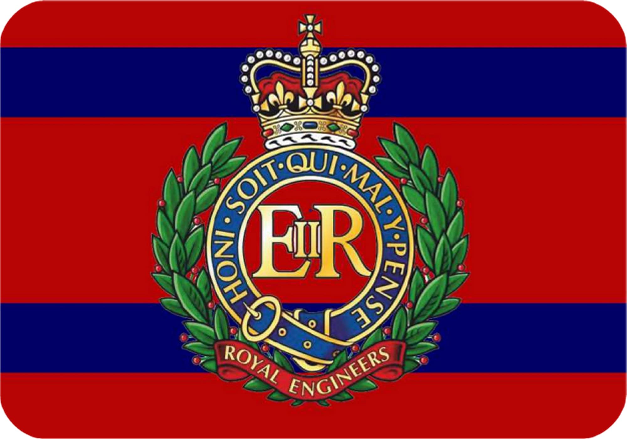 Pj4u Multicolor Royal Engineers Military Rectangle Fridge Magnet Fantastic Souvenir