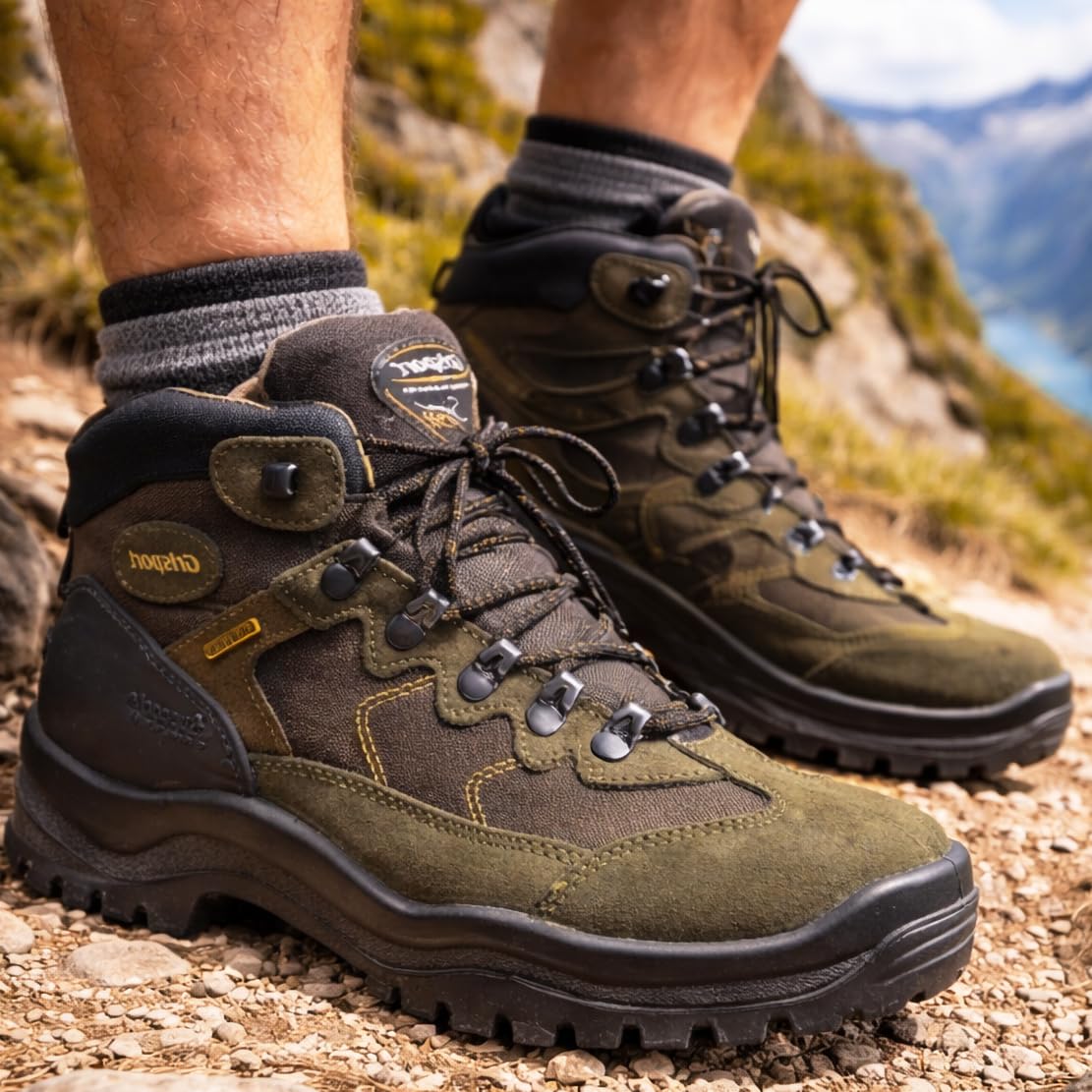 Grisport scarponcini unisex trekking scarpe rinforzate impermeabili Gritex antiscivolo wood trek anche + gadget