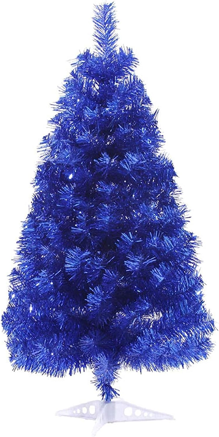 Christmas Tree Artificial Christmas Trees Small Christmas Tree High Simulation Pine Leaves For Carnival Party Christmas Decorations (Royal Blue) Artificial Christmas Tree Xmas