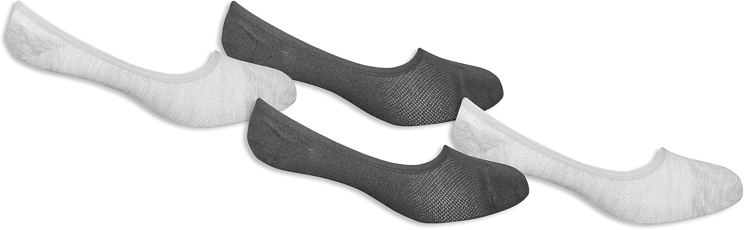 Fruit of the Loom Men's Everyday Soft No Show Socks (10 Pack)