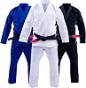 Progress Jiu Jitsu Academy Gi | Lightweight BJJ Gi with Free White Belt | BJJ Kimono for Men & Women | Tear-Resistant Jiu Jitsu Kimono for Training & Competition | Women's & Men's Kimono
