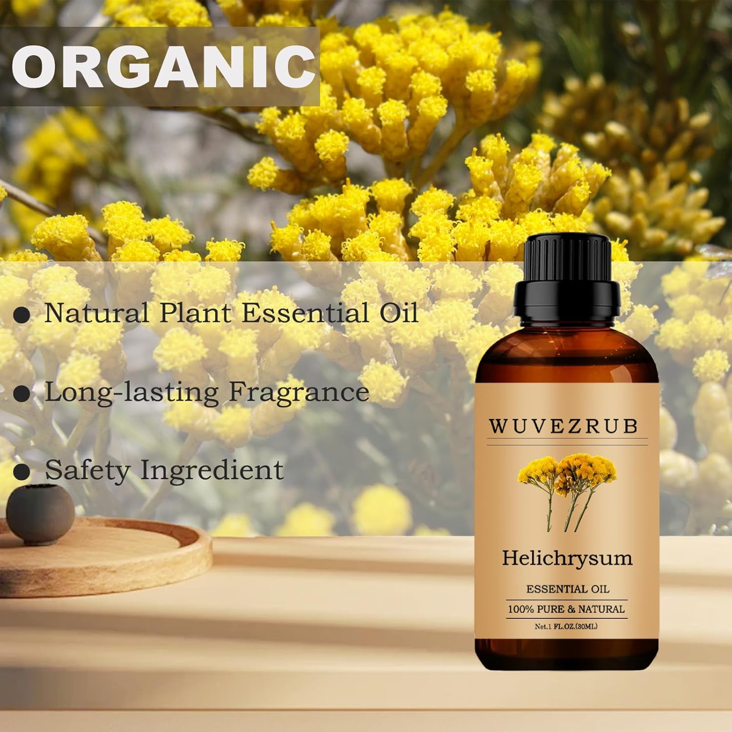 Helichrysum Essential Oils, 30ML Pure and Natural Essential Oil for Aromatherapy Diffuser - Helichrysum /1 Fl Oz - Image 4