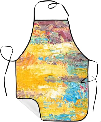 Sigouyinei Delantales para mujeres con bolsillos, delantal para hombres, delantal adecuado para chefs camareros, técnicos de uñas para hornear