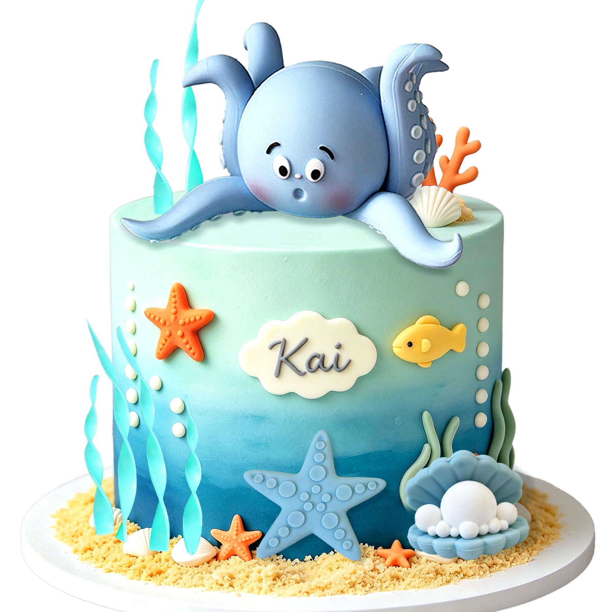 Under the Sea Ocean Birthday Cake Decorations Sea Ocean Party Favor
