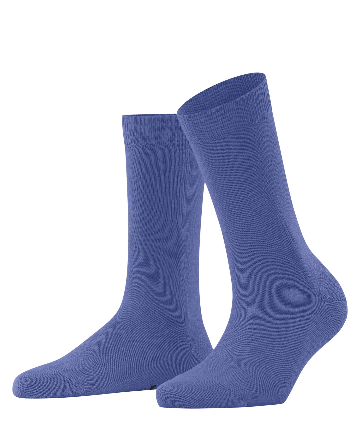 FALKE Women's Family W So Sustainable Cotton Plain 1 Pair Socks, Blue Water 6550, 2.5-5