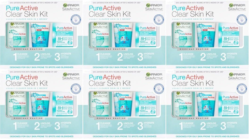 Garnier Pure Active Regime Kit - Pack of 6