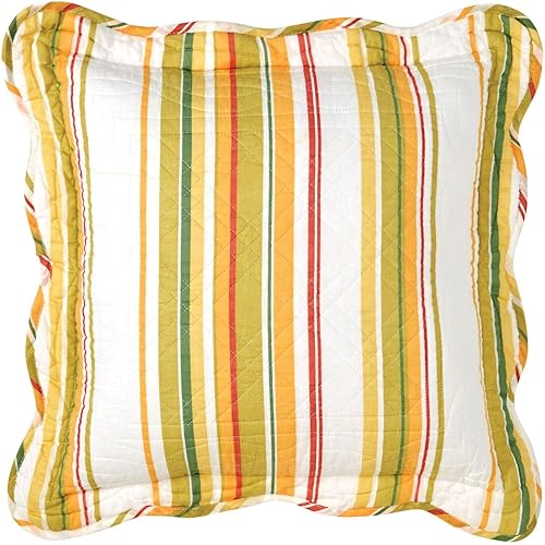 BrylaneHome Florence - Almohada cuadrada de 16.0 in (16 pulgadas), diseño