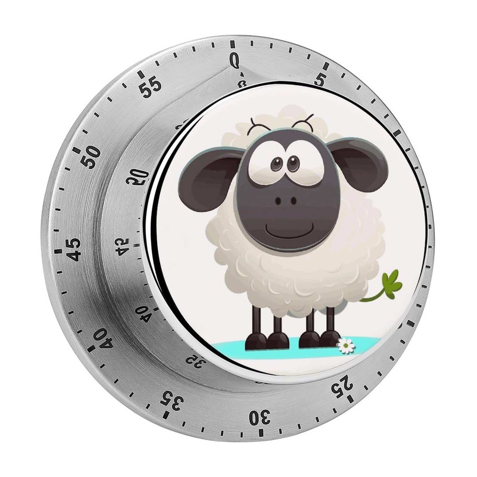 Sheep Visual Timer Cute Desk Timers No Batteries Required Magnetic Indoor Countdown Timers Loud Alarm Exquisite Manual Time Timer Clock for Gift