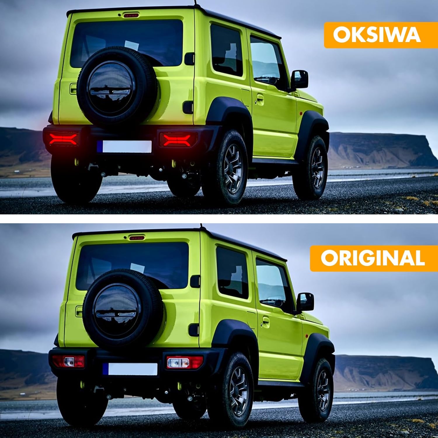 Sequential Full LED Tail Lights for Suzuki Jimny 2019-2024, with Start Up Sequence,Dynamic Turn Signal,Unique Design, Reverse, Brake Light Tail Lamp Rear Lights Assembly Replacement