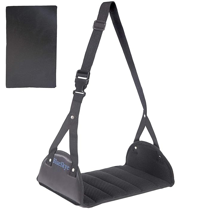 Buy Flat Travel Foot Rest Portable Adjustable Folding Hanging Foot