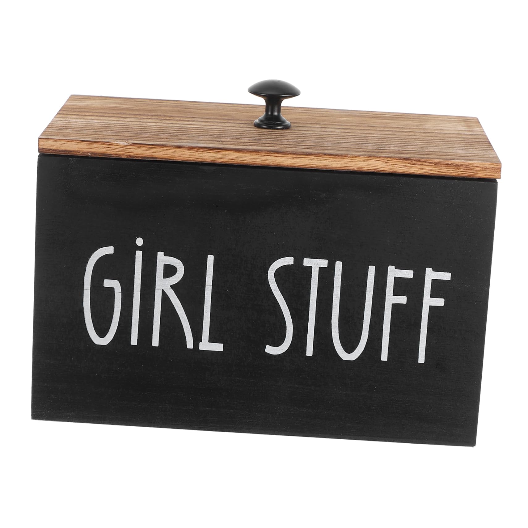 VINTORKY Home Garlic Storage Wood Lid Garlic Keeper Preservation Container Hanging Holder Saver Jar Rustic Keeper for Kitchen