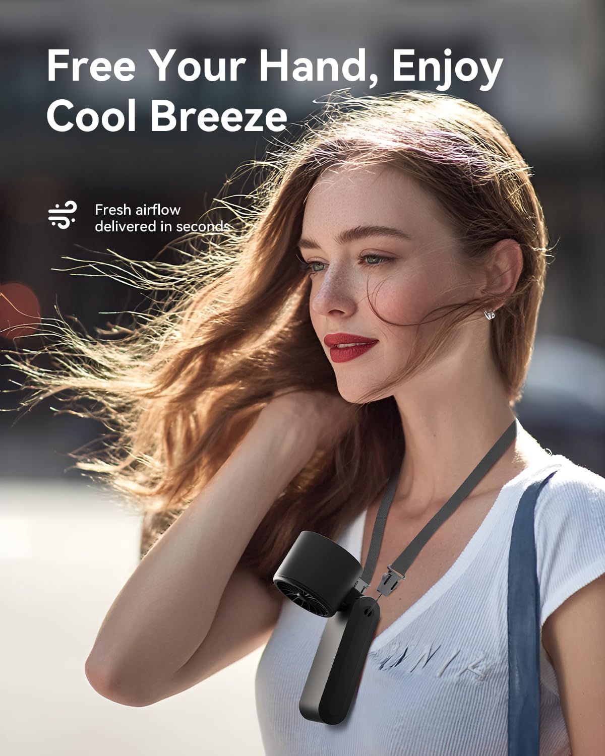 Kimguard Handheld Portable Turbo Fan with Ice Cooler, Speed (1-199) 5500mAh Rechargeable Personal Fan,[20H Cooling Time] [20000 RPM] Small Pocket Fans for Travel/Outdoor/Office, Black Hot Pink - Image 3