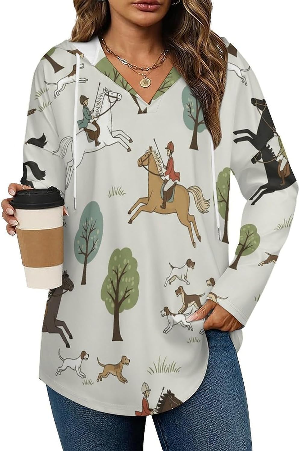 Women Fashion Tops Hoodies for Women Pullover Sweatshirts Casual Long SLeeve Shirts Loose Lightweight Workout