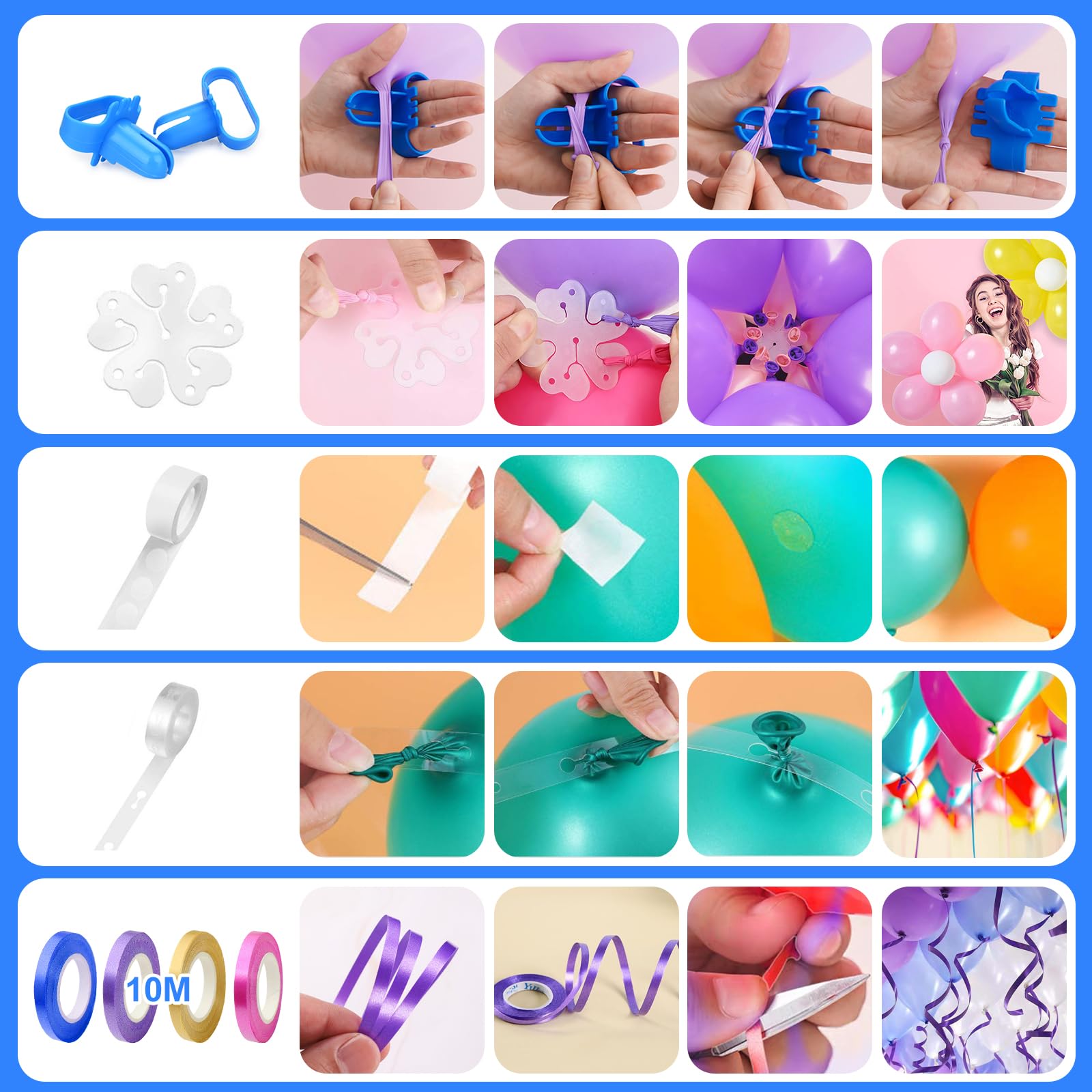 Kit Arco Palloncini CACUINA 2.5m E 1.5m - Supporto Per Decorazioni Matrimoni E Feste Con Base