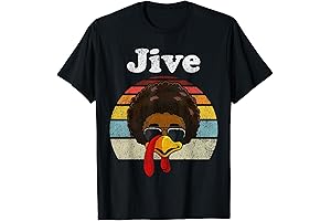 Jive Turkey Shirt: Thanksgiving Day Funny Face Vintage Retro Style T-Shirt