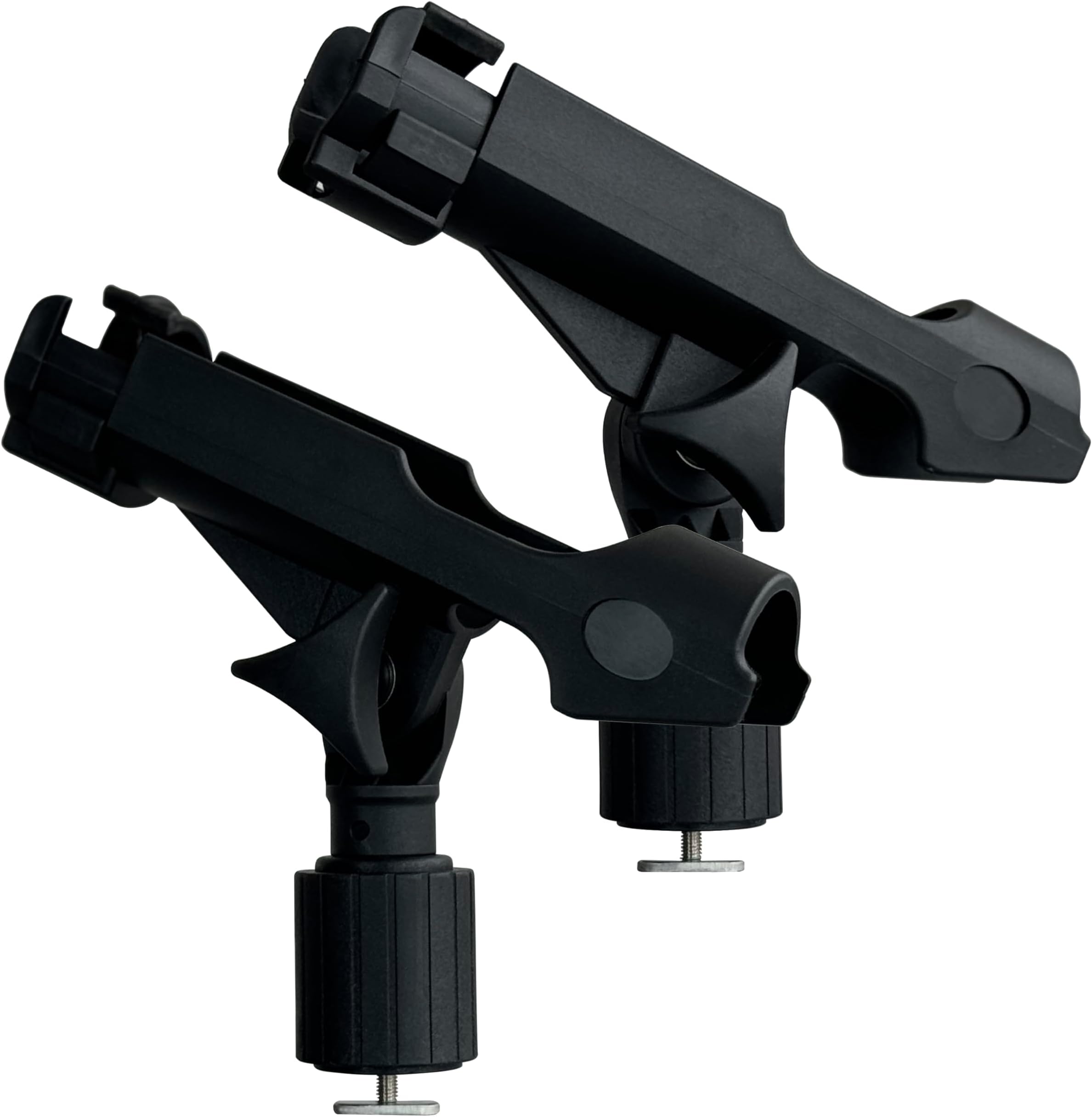 2 Pack Fishing Rod Holder with Track Mount Universal T-Shaped Screw Mounted on Rail for Kayak, Canoe, Fishing Boat