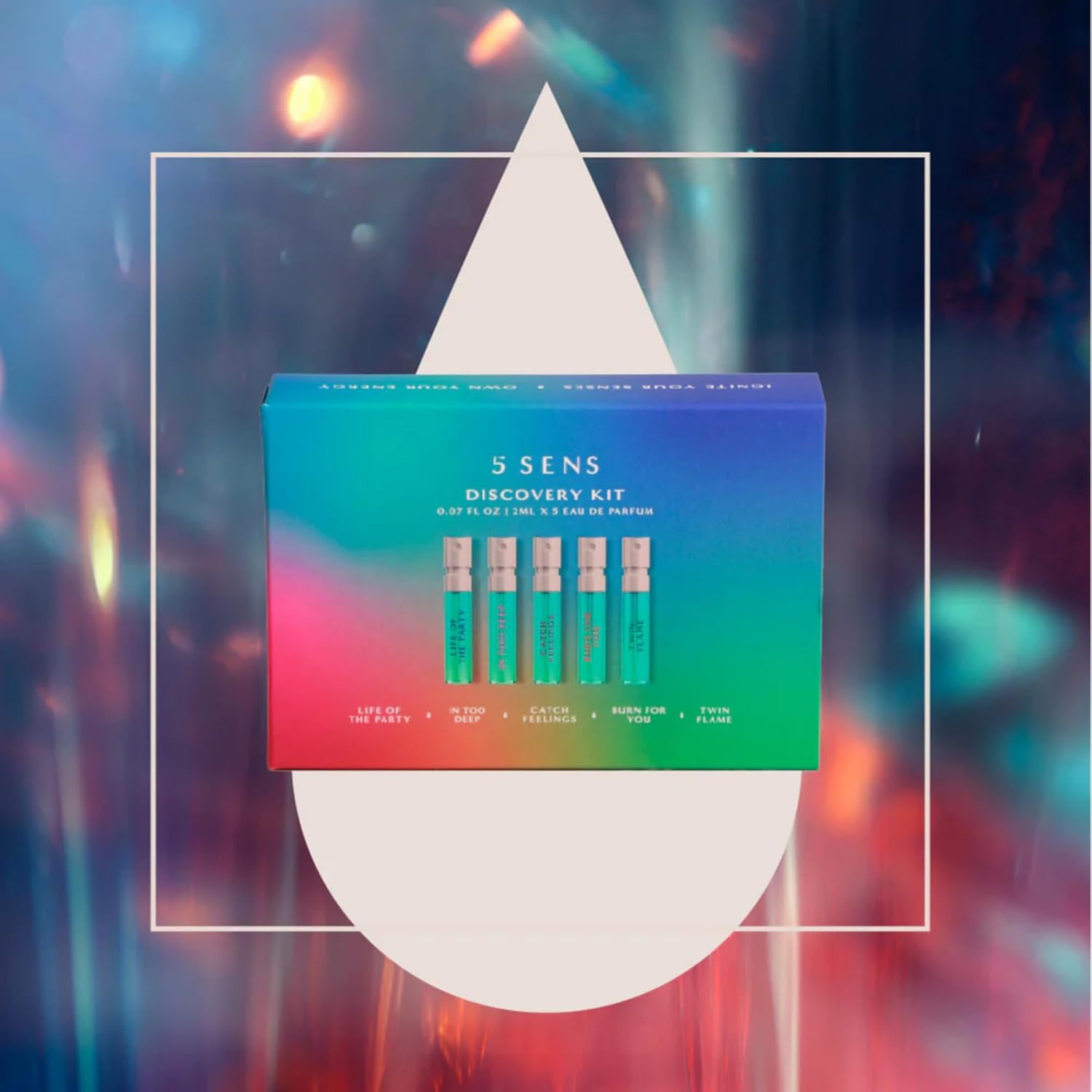 5 SENS Discovery Kit - Eau de Parfum Travel Spray Set: In Too Deep, Catch Feelings, Life of the Party, Twin Flame & Burn For You - Clean, Long-Lasting Fine Fragrance - Vegan, Cruelty-Free - 2 mL Each - Image 9