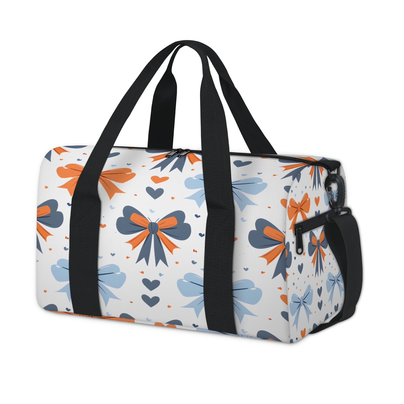 "Honeybaby Cute Bowknot Gym Bag for Women Men, Duffle Bag for Sport Workout Swim Ballet L…