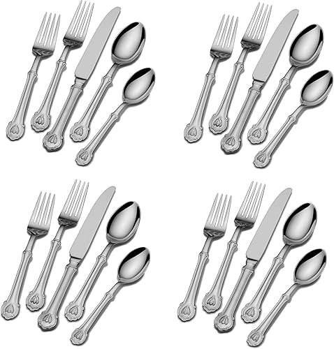 Wallace Napoleon Bee 18/10 - Juego de cubiertos de acero inoxidable (20 piezas, servicio para cuatro)