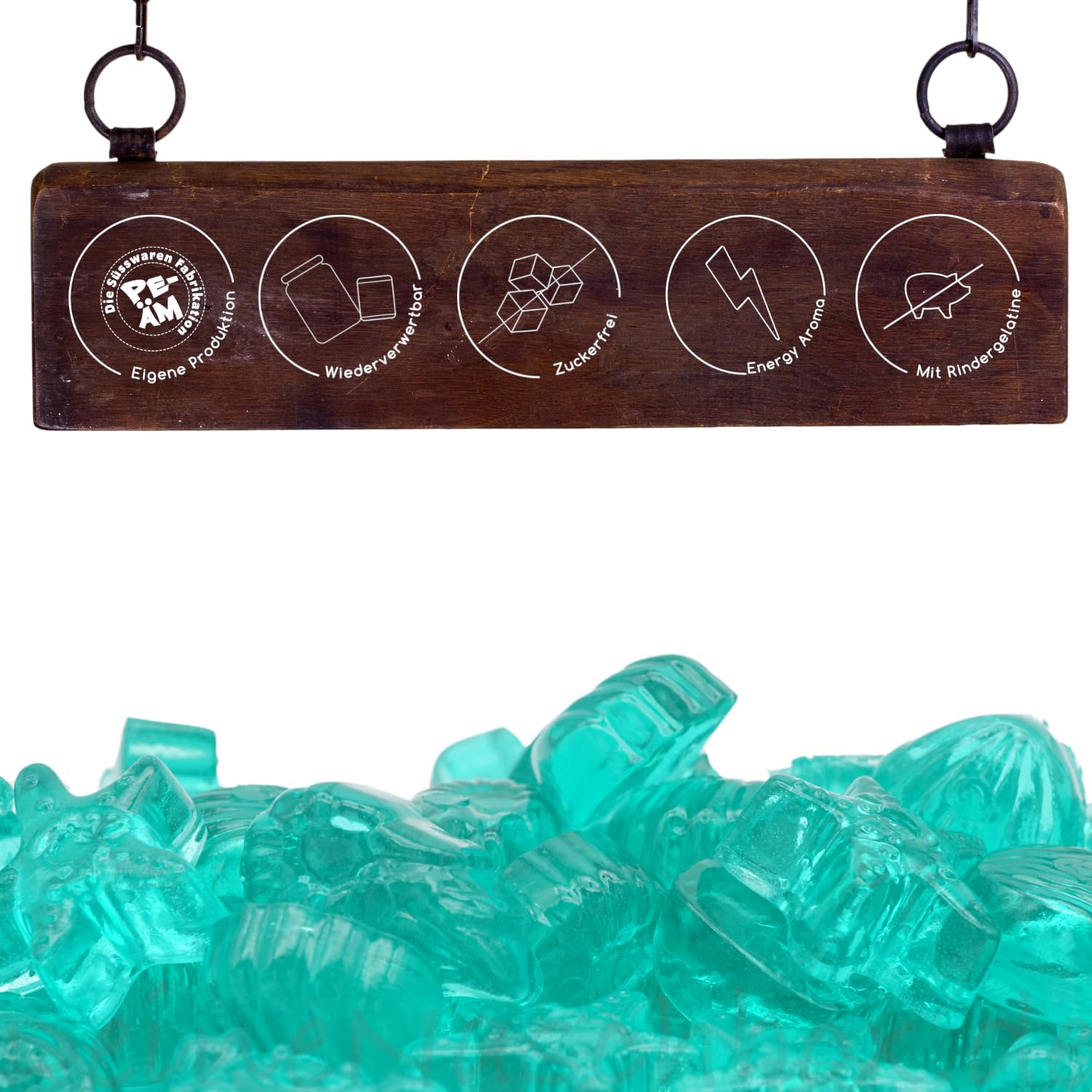 PE ÄM | Zuckerfreie Fruchtgummi Energy Meerestiere |3kg Mega Pot | XXL Pack für Party, Candybar & als Geschenk | Süß & Saftig | Premiumfruchtgummi