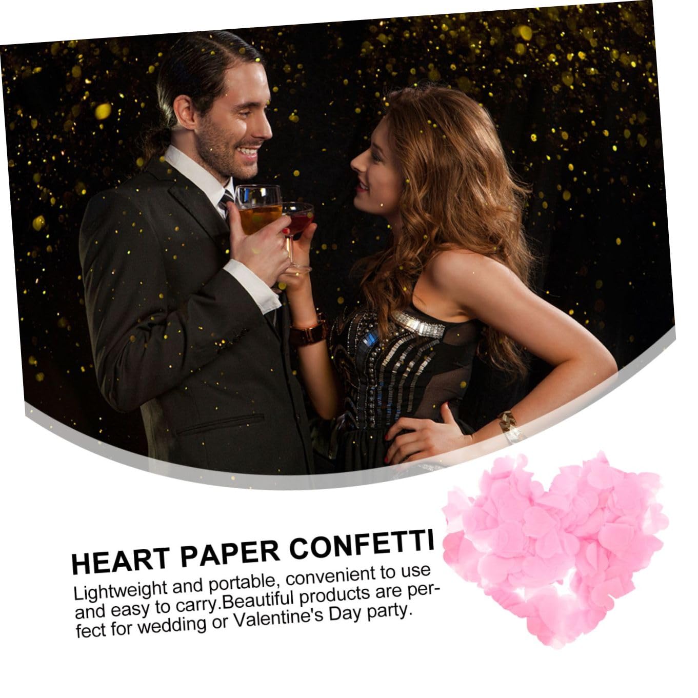 Abaodam 12confezioni Cuoricini Di Carta Per Decorazioni Festive Confetti Romantici Per Feste Di Matrimonio e Per Atmosfere Speciali