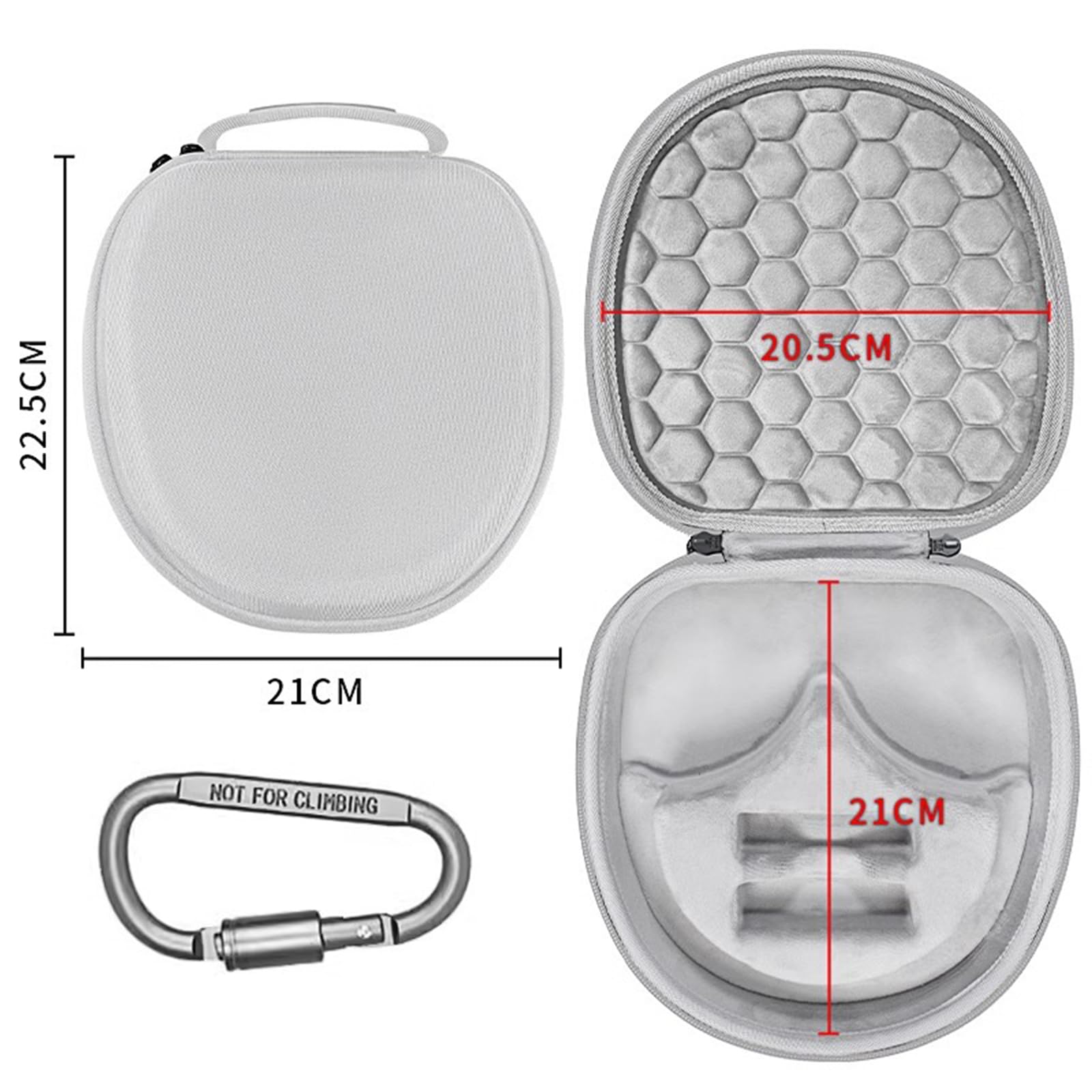 Custodia rigida per cuffie WH1000XM4 1000XM3 1000XM2, con manico, facile da trasportare