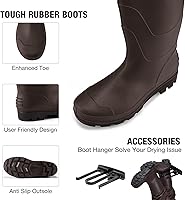 Vista 3 de Fishing Waders for Men, 2-Ply Nylon/PVC Waterproof Women Chest Wader with Boots, Bootfoot Hunting Waders