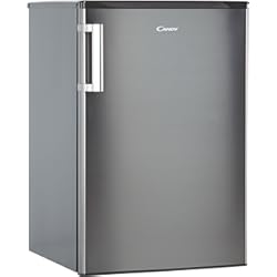 Mini Refrigerador Para Auto Candy CCTOS 542XHN - Frigorífico Mini con Congelador, Bajo Encimera, Nevera Silenciosa 40DB, 109L, Cajón Verdulero, Temperatura Regulable, Iluminación LED, Puerta Reversible, Alto 85cm, Inox