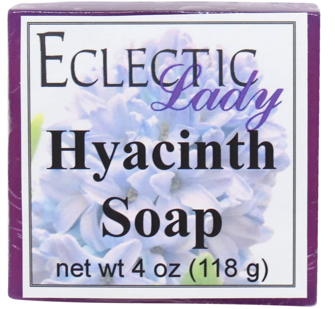 Eclectic Lady Hyacinth Glycerin Soap, 4 oz Bar