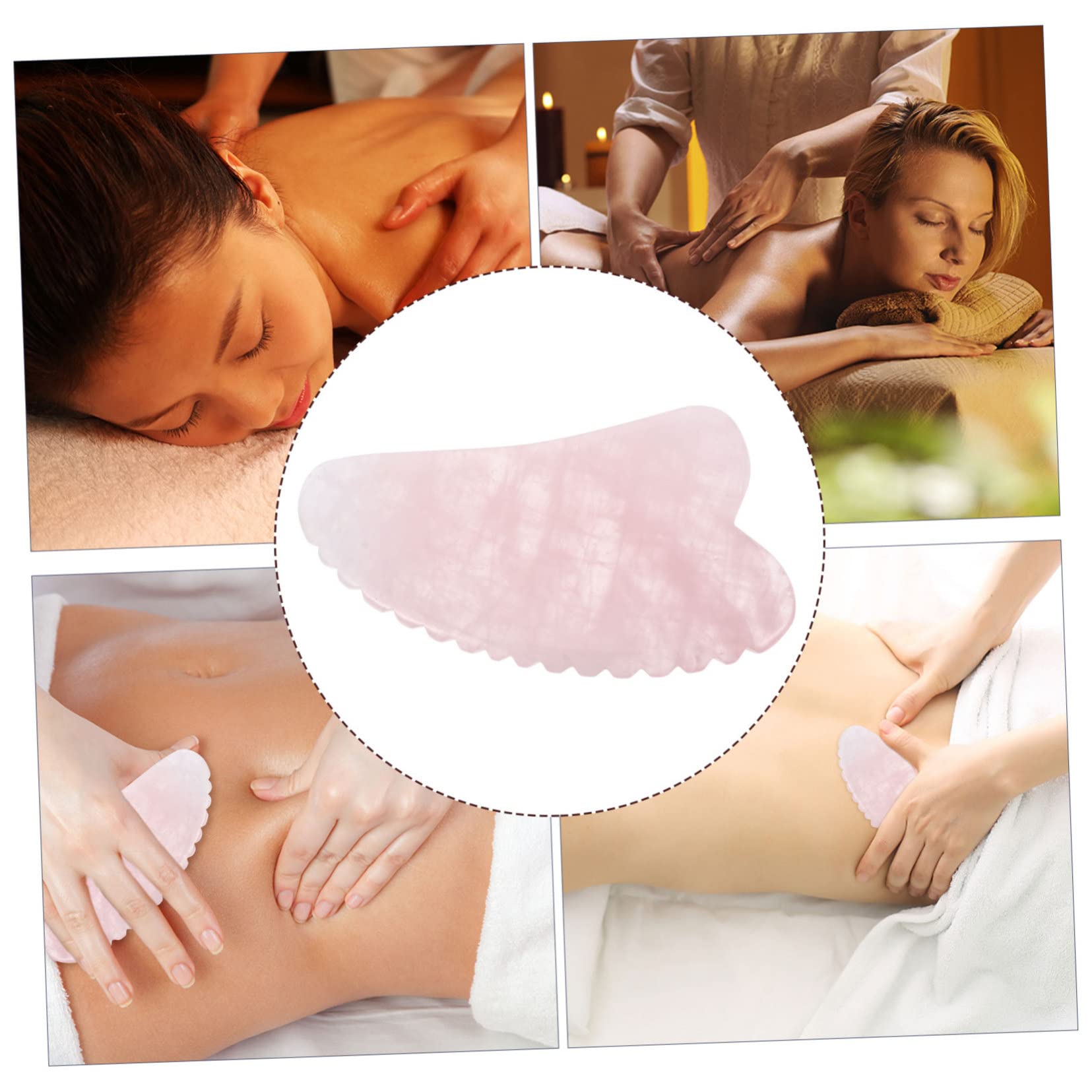 2pezzi Guasha Scraping Board Naturale Per Massaggio Muscolare e Rilassamento Strumento Per Adulto Facile Da Usare Per Corpo e Viso