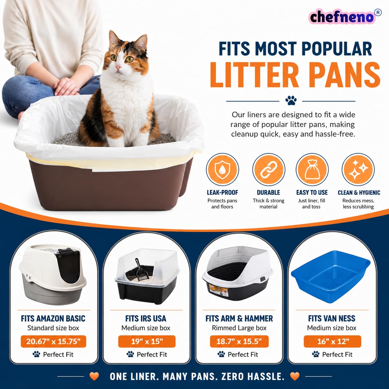 Bolsas de arena grandes con cordón, resistentes para caja de arena para gatos (extragrande)