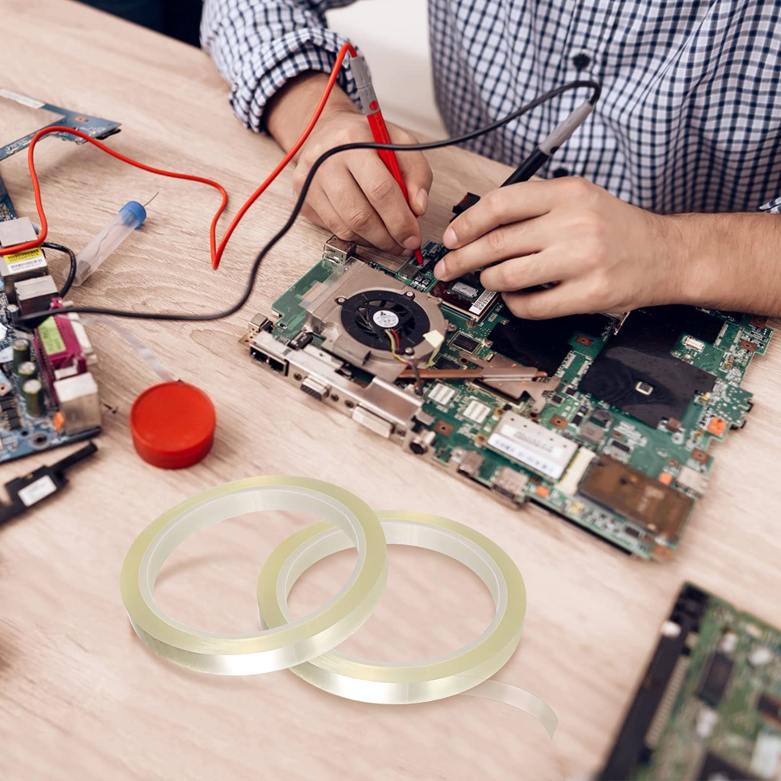 Nastro Termico Verde - 10 Rotoli | 5 Misure Diverse | Per Sublimazione E Elettronica | 33m Cadauno - Foto 6