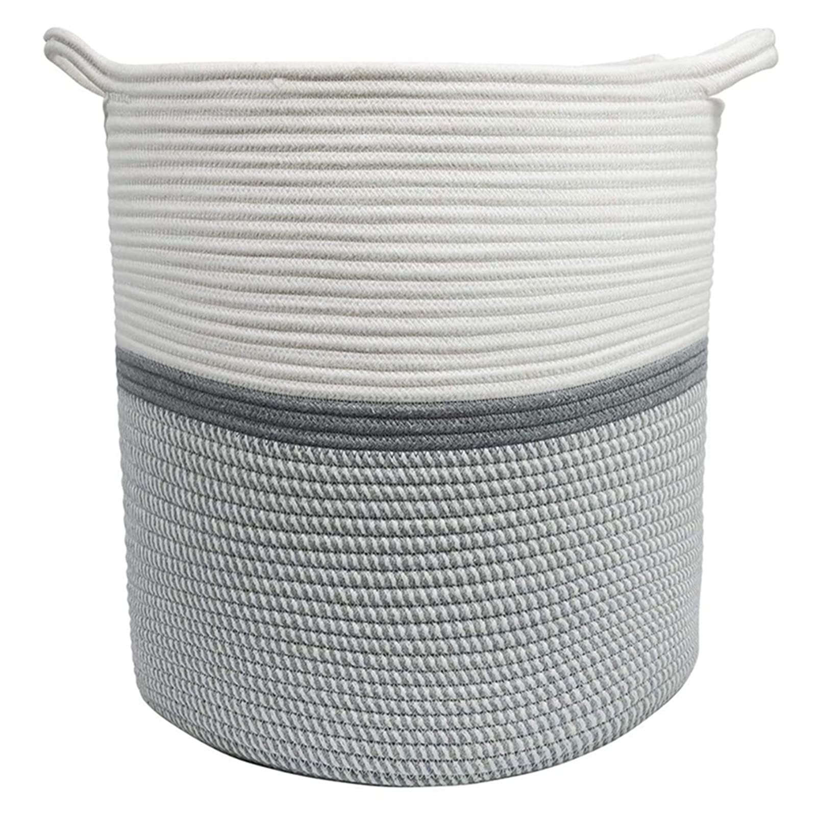 Corda di Cotone Tessuto Cestino del Cestino del Giocattolo dei Vestiti del Giocattolo del Cestino di stoccaggio del Cestino Sporco del Cestino del Cestino della Corda di Cotone