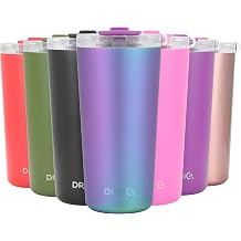 Drinco - 20 oz Stainless Steel Tumbler | Double Walled Vacuum Insulated Mug With Lid, 2 Straws, For Hot & Cold Drinks 20oz Arabian Night, 20oz