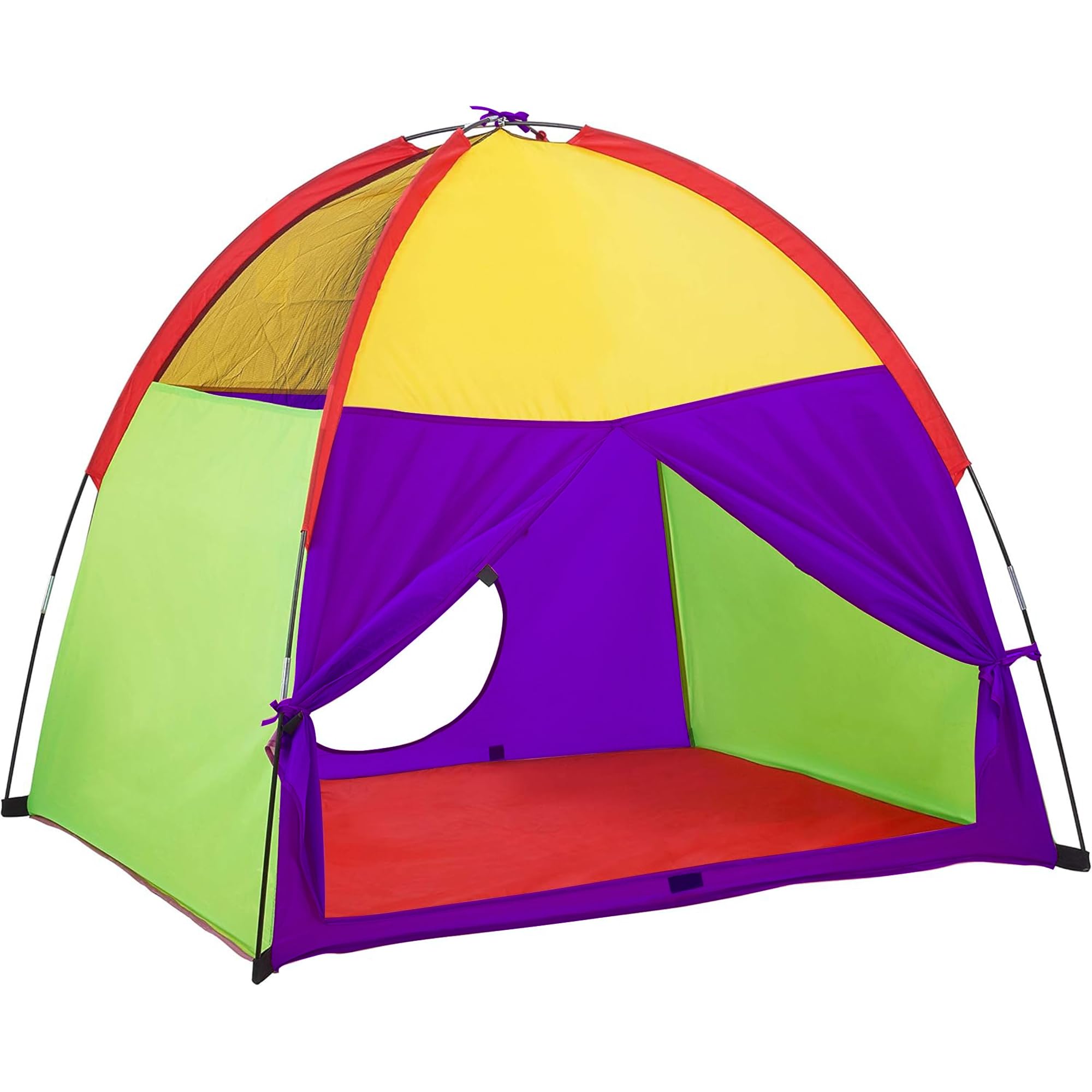 ATDAWN Kids Play Tent, Kids Pop Up Tent, Camping Playground, Indoor/Outdoor Children Playhouse for Boys and Girls, Rainbow Color : Toys & Games