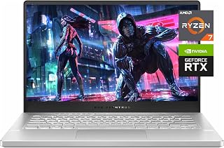 ASUS ROG Zephyrus G14 Gaming Laptop, 14" FHD 144HZ Display, AMD Ryzen 7 5800HS(Up to 4.4 GHz), NVIDIA GeForce RTX 3060 Graphics, 16GB RAM, 512GB SSD, Bluetooth, Wifi6, Windows 11 Home, White