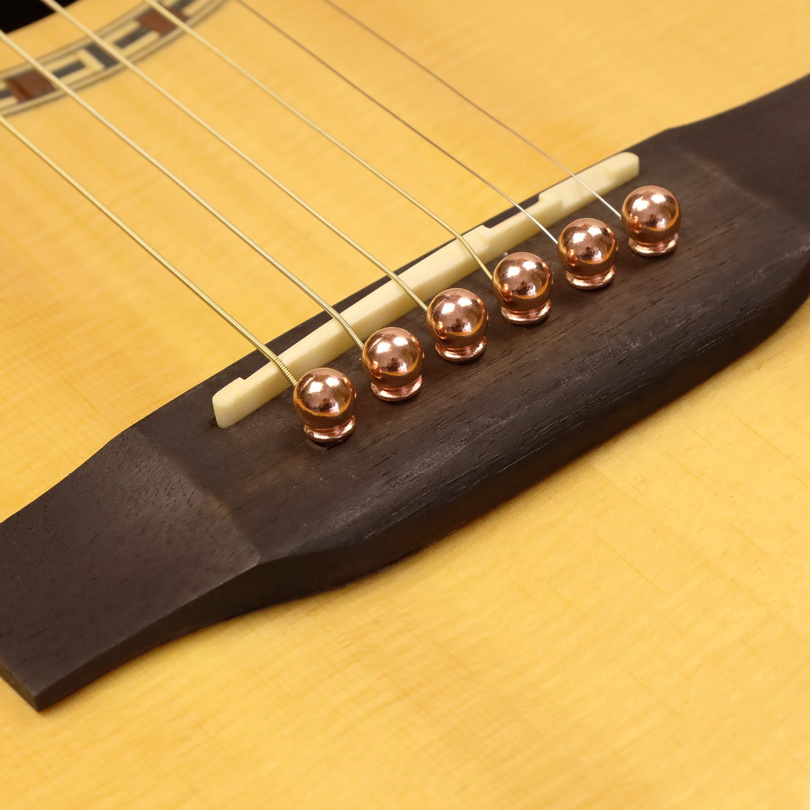 Kit 12 Chevilles + 2 Sillets + Extracteur Pour Guitare Acoustique/folk/classique - Améliore L'intonation Et Le Sustain
