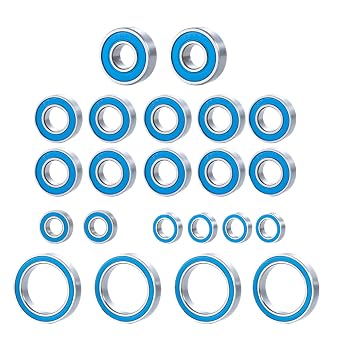 22pcs Steel Rubber Bearing Kit for Arrma Typhon Kraton Outcast