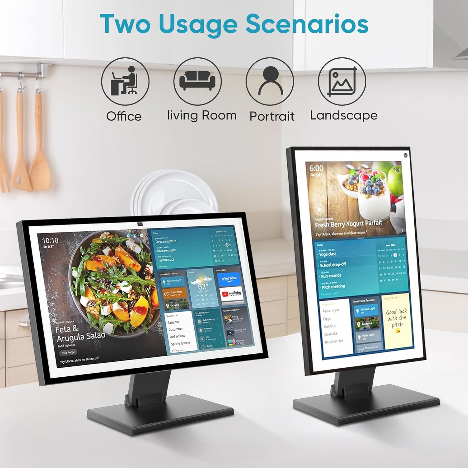 Jakeko Lay Flat Monitor Stand 24 inch - Low Foldable Monitor Stand Universal VESA 100 Adjustable 4 7188IOSOcOL. AC SL1500