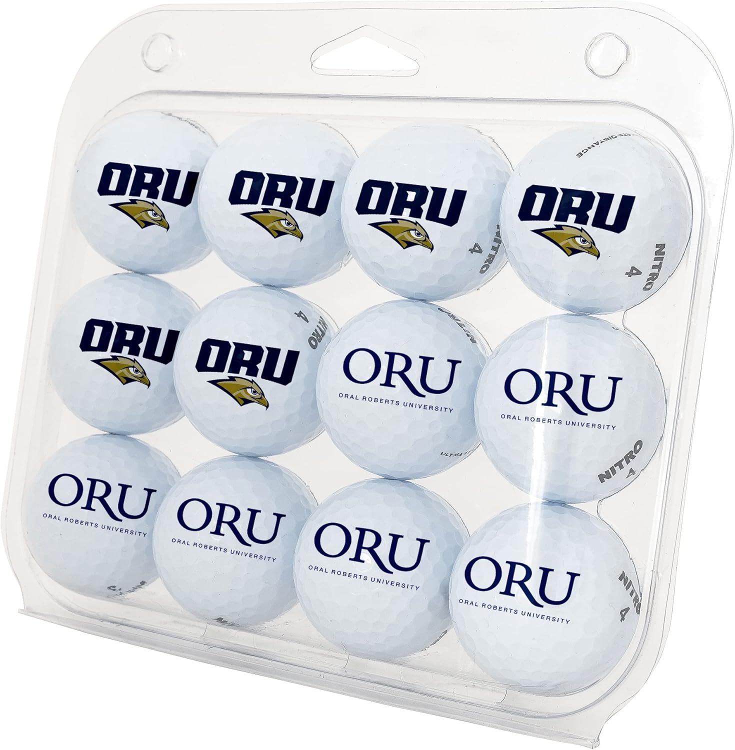 Desert Cactus Oral Roberts University Golf Balls 12 Pack – ORU Golden Eagles Full Color Dozen – Officially Licensed Sport Team Accessory