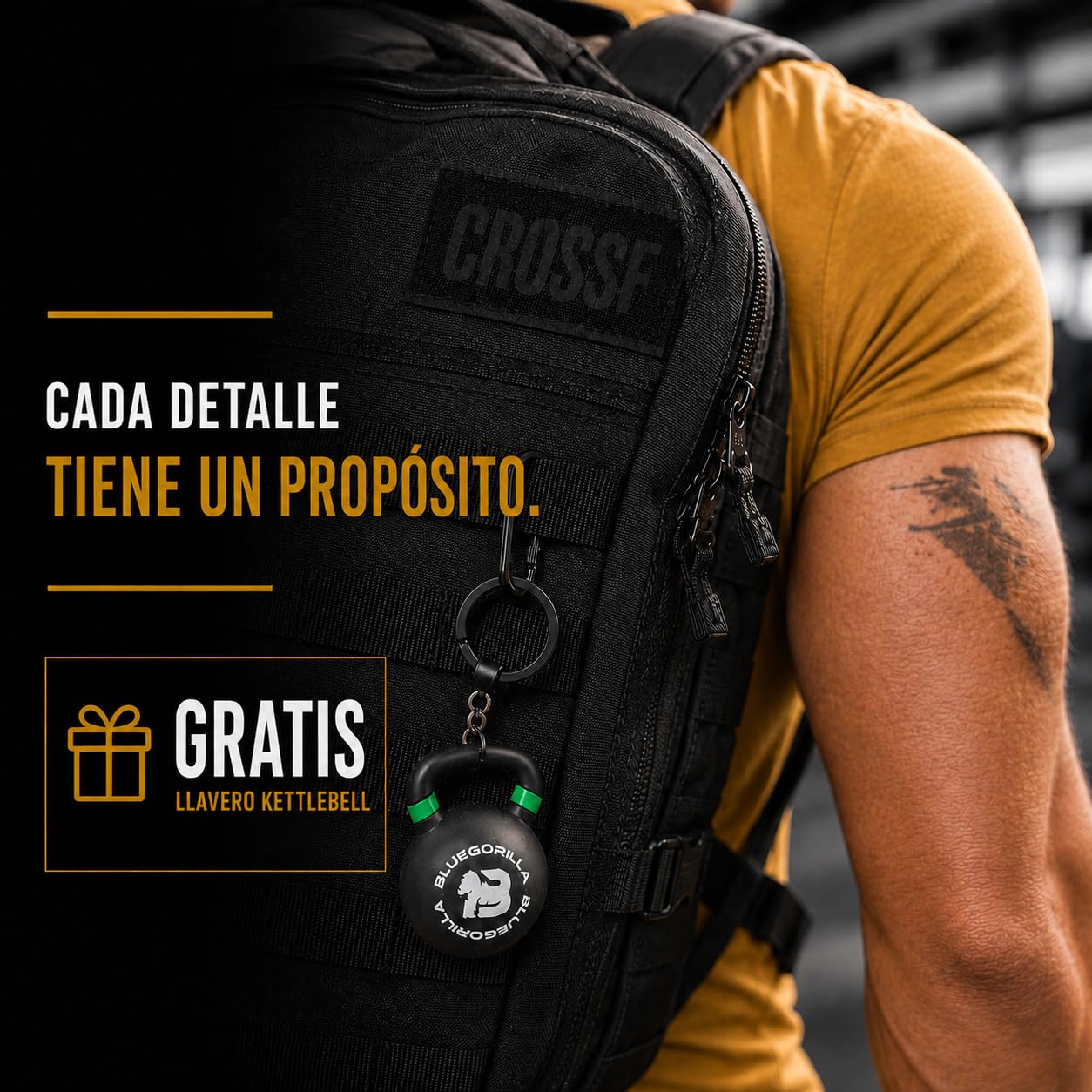 BLUEGORILLA Quad Force - Calleras para Crosstraining. Nuevas y Mejoradas: Grip RX sin Magnesio. Máxima adherencia y protección. Neopreno Reforzado en muñeca para un Mejor Rendimiento.